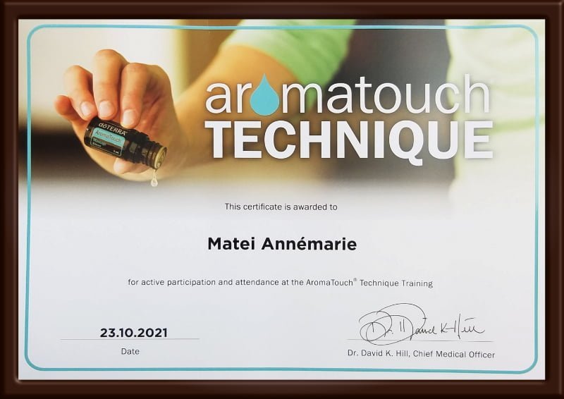 Diplomă AromaTouch